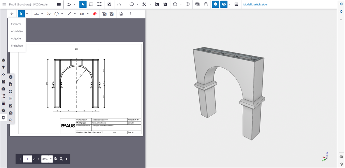 Zurück-Button in geöffneter Verknüpfung führt nicht zurück in BCF Topic oder Liste der BCF Topics sondern in Bereiche von Trimble Connect Web.